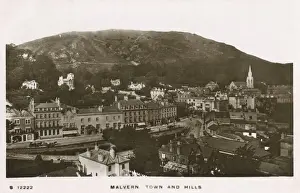 Worcestershire Prints: Malvern Town and Hills