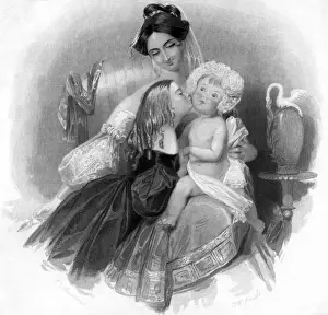 Kisses Prints: Mama & Child / Knight / 1840