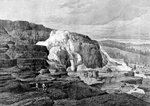 Mammoth Prints: Mammoth Hot Springs, Gardiner River, Yellowstone, 1874