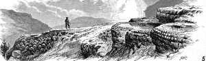Images Dated 9th November 2004: Mammoth Hot Springs, Gardiners River, Yellowstone, 1883