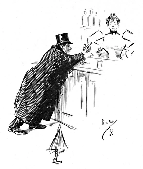 Man at bar wanting clove to disguise evidence of his boozing Man at bar wanting clove to disguise evidence of his boozing