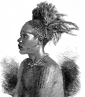 Man of the Bari Tribe, Sudan, c. 1887