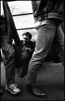 Italy Italian Prints: Man begging on the street at Brindisi, Italy