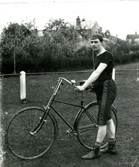 Images Dated 27th September 2019: Man with his bicycle