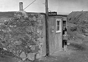 Office Gallery: Man and boy, Timsgarry Post Office, Isle of Lewis