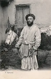 Mule Prints: A man from the Dasht-e Yahudi with his Mule