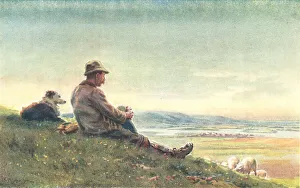 Overlooking Prints: A Man And His Dog