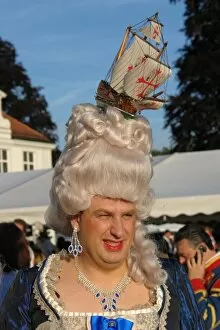 Images Dated 5th July 2008: Man in drag at a festival, Haimhausen, Bavaria, Germany