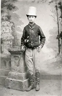 Micawber Prints: Man dressed as Charles Dickens character Mr Micawber