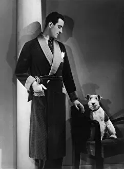 Terrier Collection: Man in Dressing Gown