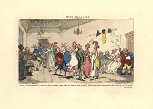 Images Dated 24th March 2019: Man embarrassed at being made to dance at a country dance