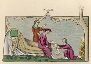 Man Getting Dressed 14C