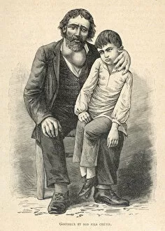 Ailments Collection: MAN WITH GOITRE AND SON
