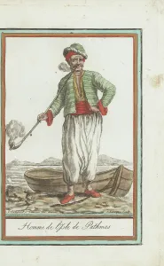 Patmos Prints: Man of the Greek island of Patmos