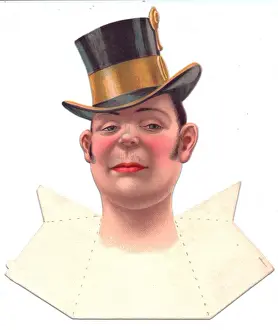 Haughty Prints: Man in a top hat on a place card