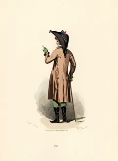 Chemise Gallery: Man in hazelnut colour coat with monocle