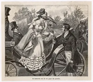Descend Prints: Man Helps Lady Out