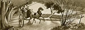Pauline Gallery: Man in a Horse-Drawn Cart