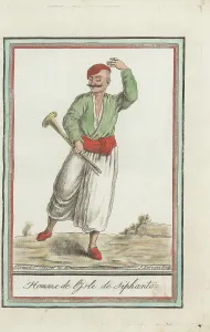 Racism Prints: Man of the island of Sifnos, Ottoman Empire, with karamuza