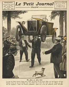 Unnamed Prints: Man Lifts Car