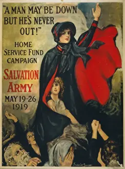 A man may be down but hes never out! Home Service Fund Camp