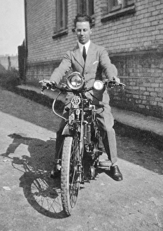 Alleyway Gallery: Man on a motorbike