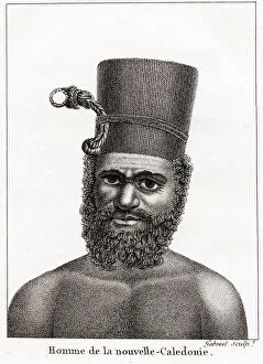 Images Dated 30th March 2021: Man of New Caledonia Date: circa 1800