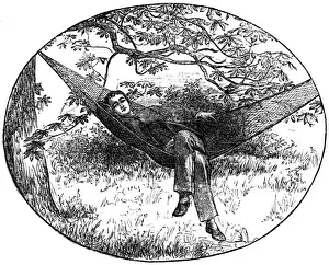 Man in Outdoor Hammock