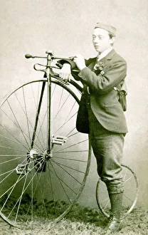 Farthing Prints: Man and his Penny Farthing