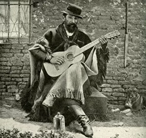 Argentinian Gallery: Man playing a guitar, Argentina, South America