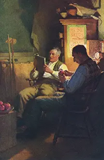 Peels Prints: Man Reading 1913