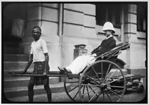 Rick Shaw Prints: Man in Rickshaw
