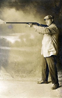 Man with Rifle (Poss. Winchester), Philadelphia, Pennsylvani Man with Rifle (Poss. Winchester), Philadelphia, Pennsylvani