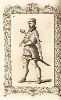 Dalmatia Prints: Man of Slavonia or Dalmatia, 16th century
