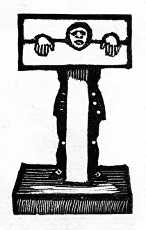 Stocks Prints: Man in the stocks
