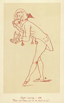 1788 Prints: Man in tight stays 1788