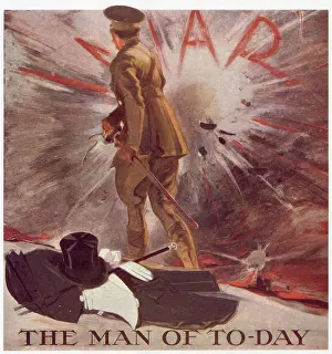 Lays Prints: The man of today lays aside his frivolous evening dress clothes & dons a uniform - in this case an officer's