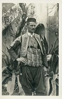 Moustache Collection: Man in traditional costume of Dubrovnik region of Croatia