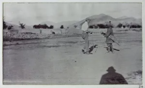 Caddy Prints: Man (Turner) playing golf at Gyantse