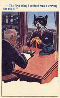 Man turning into a cat