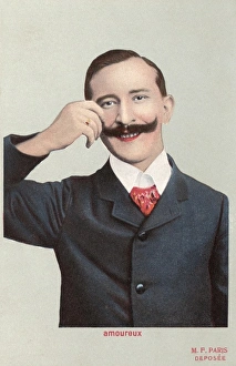 Images Dated 20th May 2011: Man Twirls Moustache