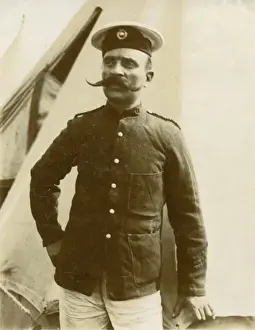 Man in uniform with moustache