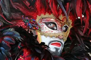 Images Dated 10th February 2013: Man wearing Venice Carnival Costume