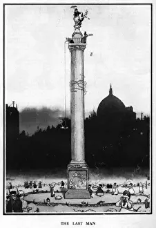 Hiding Prints: The Last Man by William Heath Robinson, WW1 cartoon