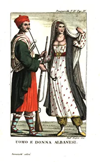 Albanian Collection: Man and woman of Albania