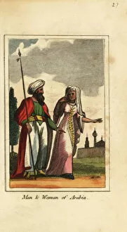 Man and woman of Arabia, 1818