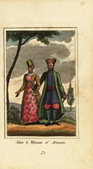 Harem Prints: Man and woman of Armenia, 1818