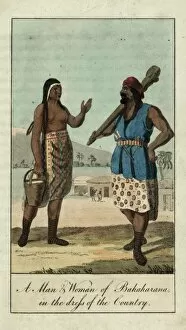 Images Dated 17th February 2012: A man and woman of Bahaharana, Africa