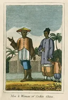 A man and woman of Cochinchina (Vietnam)