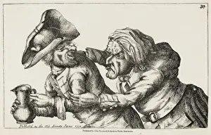 Grotesque Prints: Man & Woman Drunk 1773